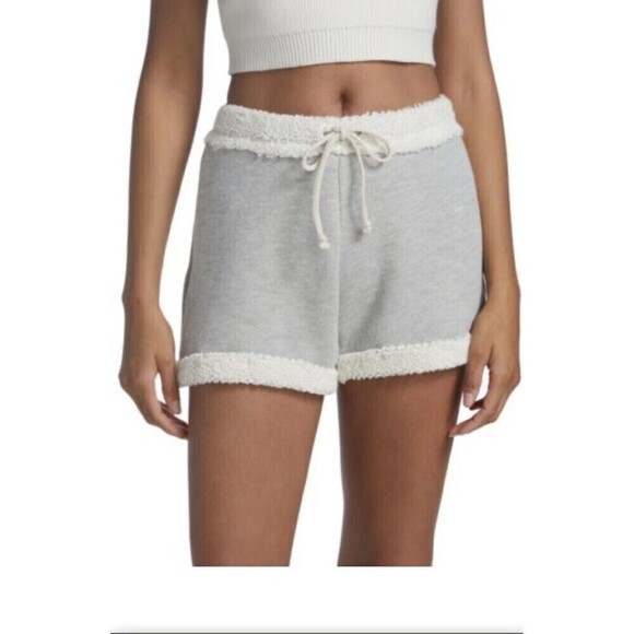 Donni. French Terry Poodle Shorts Size Small Gray Anthropologie Athleisure $149 - Picture 3 of 10